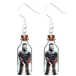 Fun Spooky horror character 5d earrings